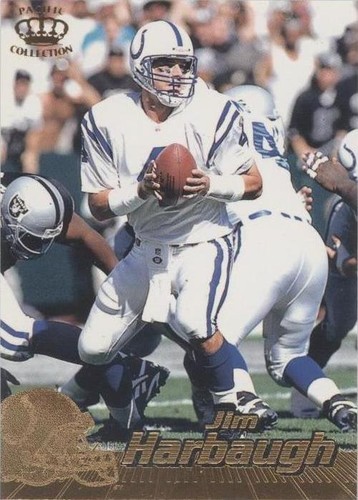 1996 Pacific Crown Collection Jim Harbaugh #187