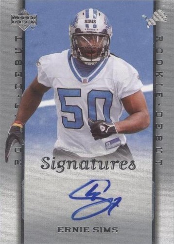 2006 Upper Deck Rookie Debut Ernie Sims #224