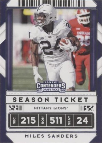 2020 Panini Contenders Draft Picks Miles Sanders #74