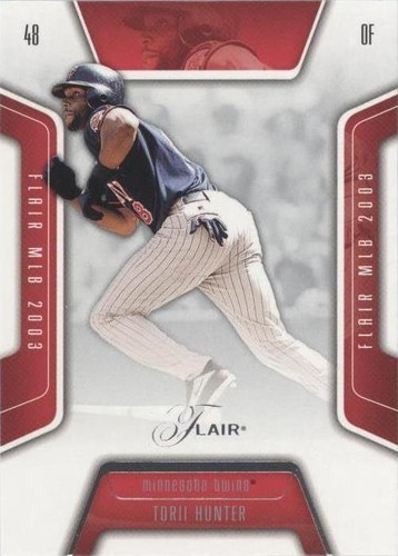 2003 Flair - Torii Hunter #28