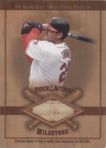2001 SP Game Bat Edition Milestone - Jim Thome #M-JT