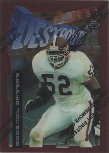 1996 Topps Finest Pepper Johnson #124