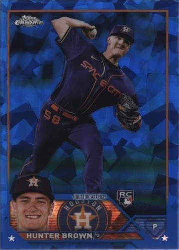 2023 Topps Chrome Sapphire Edition - Hunter Brown #111