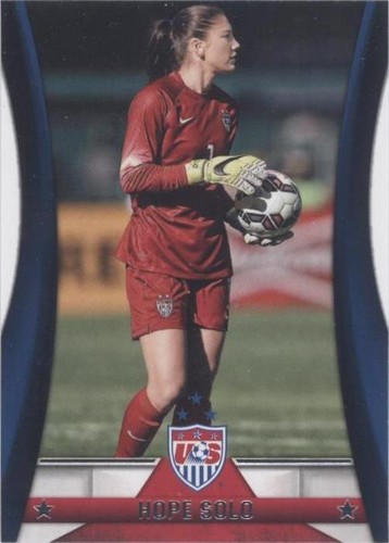 HOPE SOLO Signed Autographed TEAM USA Women's Soccer Blue
