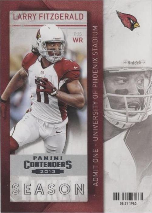 2013 Panini Contenders Larry Fitzgerald #25