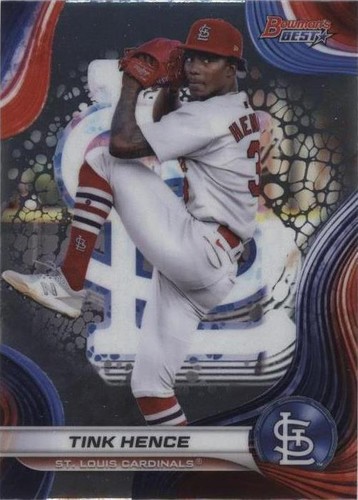 2023 Panini Chronicles #38 Tink Hence Certified Mirror Purple /49