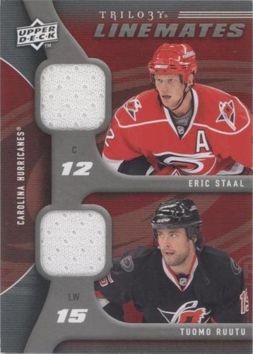 2009-10 Upper Deck Trilogy - Eric Staal Tuomo Ruutu #LM-RS