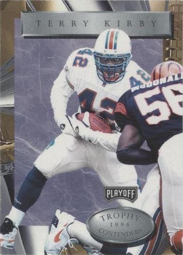 1996 Playoff Trophy Contenders Terry Kirby #105