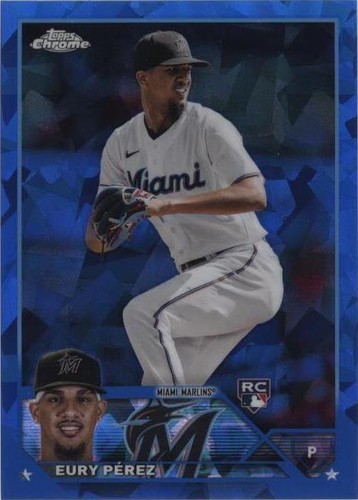 2023 Topps Chrome Update Series Sapphire Edition - Eury Perez #USCS139