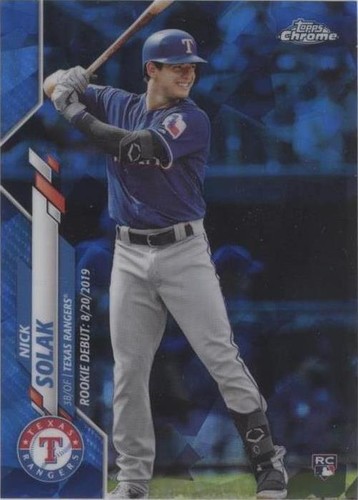 2020 Topps Chrome Update Series Sapphire Edition - Nick Solak #U-149