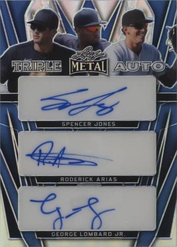 2024 Leaf Metal - George Lombard Jr. Roderick Arias Spencer Jones #TA-8