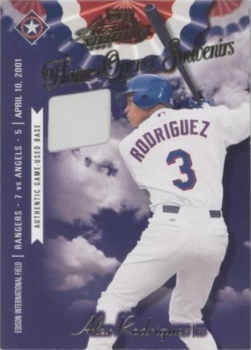 2001 Playoff Absolute Memorabilia - Alex Rodriguez #OD-30