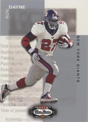 2002 Fleer Box Score Ron Dayne #61