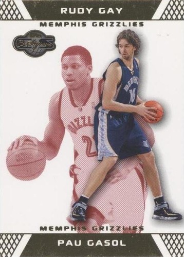 2007-08 Topps Co-Signers - Rudy Gay/Pau Gasol #16