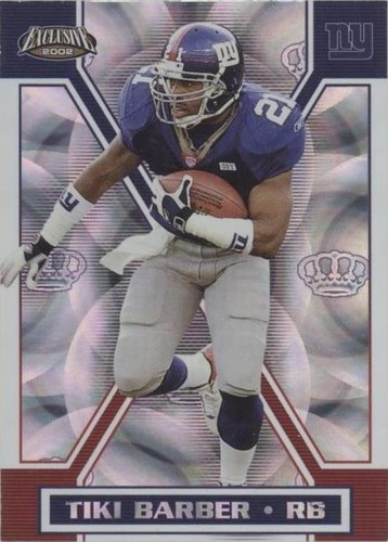 2002 Pacific Exclusive Tiki Barber #110