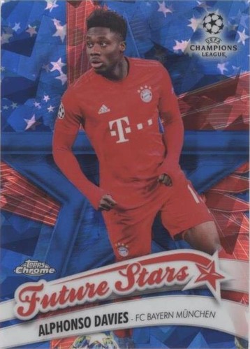 2019-20 Topps Chrome UCL Sapphire Edition Alphonso Davies #FS-AD