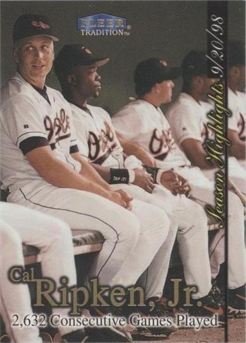1998 Fleer Tradition Update - Cal Ripken #U8
