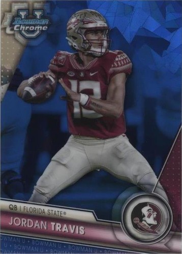 2023 Bowman University Chrome Sapphire Edition Jordan Travis #66
