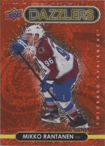 2021-22 Upper Deck Series 2 Mikko Rantanen Blue Dazzlers Card # DZ