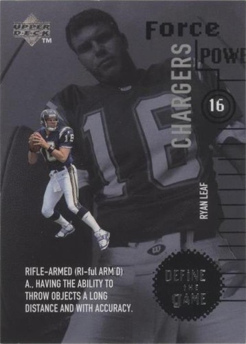 1998 Upper Deck Ryan Leaf #DG16