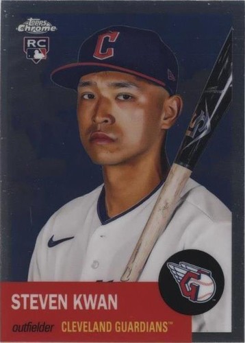 2022 Topps Chrome Platinum Steven Kwan On Card Auto Autograph 