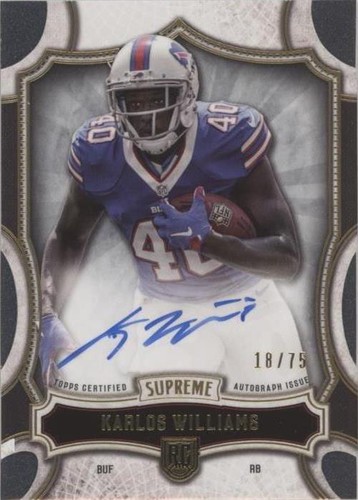 2015 Topps Supreme Karlos Williams #SRA-KW