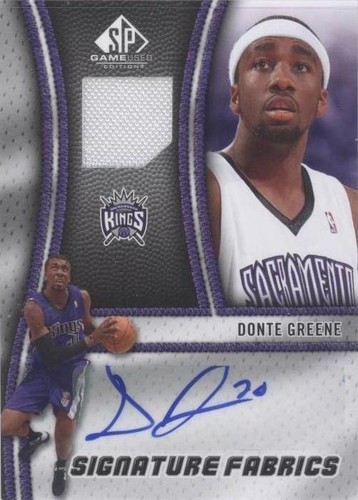 2009-10 SP Game Used - Donte Greene #SF-NE