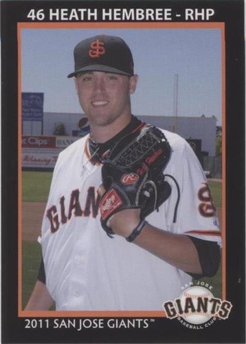 2011 Grandstand San Jose Giants - Heath Hembree #28