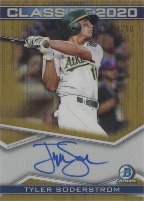 2020 Bowman Draft - Class of 2020 Autographs Gold Refractor #C20A-TS ...