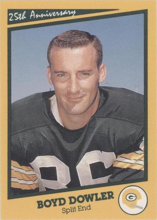 1990 Champion Cards Green Bay Packers Super Bowl I 25th Anniversary Boyd Dowler #23