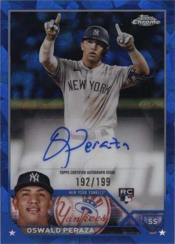 2023 Topps Chrome Update Series Sapphire Edition - Oswald Peraza #USA-OP