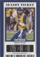 2019 Panini Contenders Draft Picks Jared Goff #45