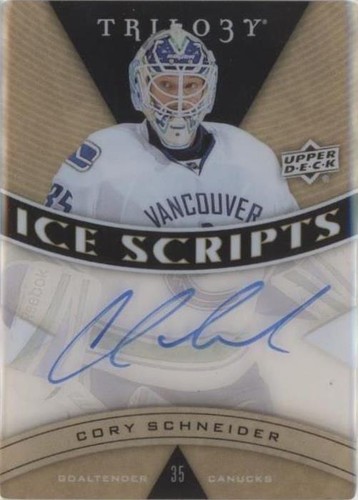 2013-14 Upper Deck Trilogy - Cory Schneider #IS-CS