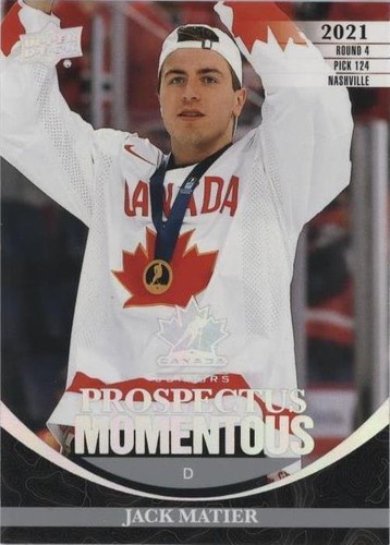 2023 Upper Deck Team Canada Juniors - Jack Matier #PM-22