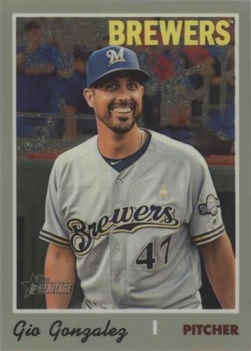 2019 Topps Heritage High Number - Gio Gonzalez #THC-709