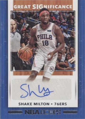 Shake Milton 2019-20 Panini Illusions Auto RC Philadelphia 76ers