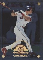 1998 Leaf Fractal Foundation - Omar Vizquel #110