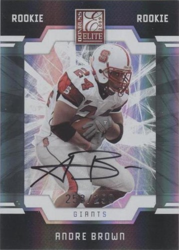 2009 Donruss Elite Andre Brown #105