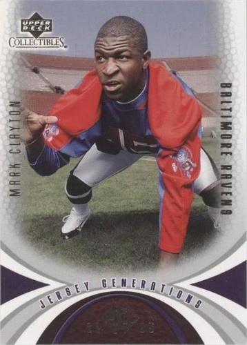 2005 Upper Deck Collectibles Mini Jersey Collection Mark Clayton #82