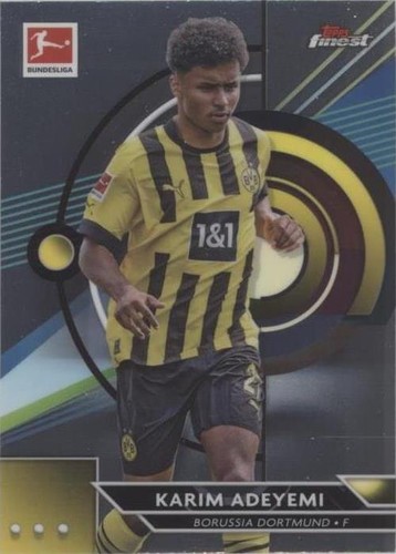 2022-23 Topps Finest UCL Dortmund Karim Adeyemi Rose Gold