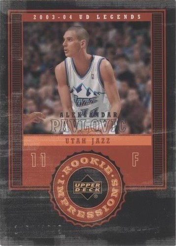 2003-04 Upper Deck UD Legends - Sasha Pavlovic #113