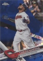 2017 Topps Chrome Sapphire Edition - Carlos Santana #121