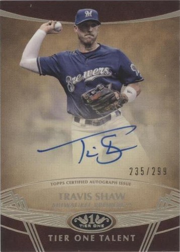 2019 Topps Tier One - Travis Shaw #TTA-TS