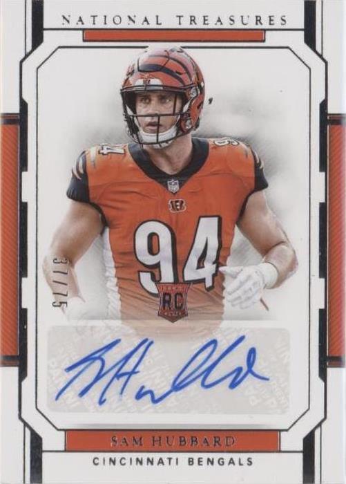 2018 Panini National Treasures Sam Hubbard #125