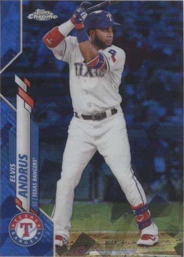 2020 Topps Chrome Sapphire Edition - Elvis Andrus #577