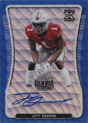 2020 Leaf Metal Draft Jeff Okudah #BA-JO1