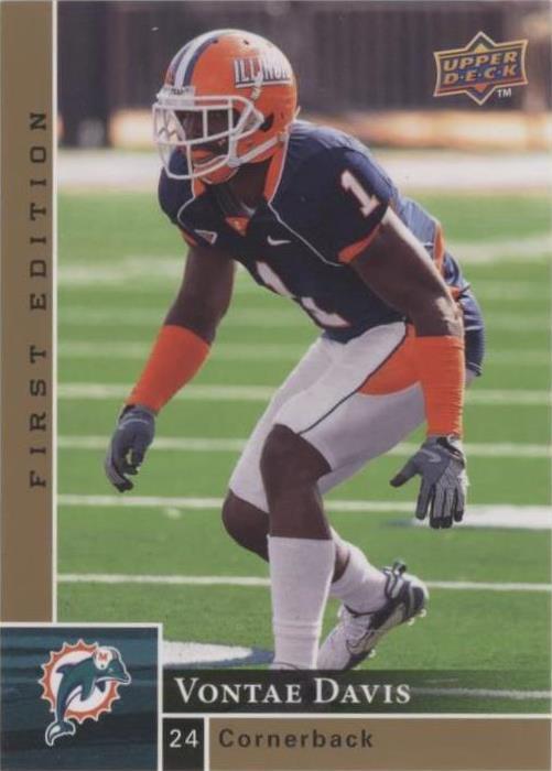 2009 Upper Deck First Edition Vontae Davis #167
