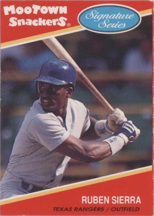 1991 Mootown Snackers Signature Series - Ruben Sierra #16