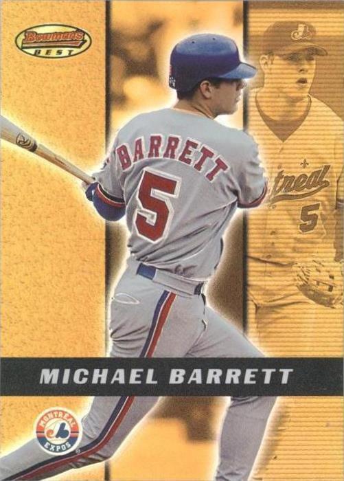 メジャーリーグ　カード　michael Barrett Michael Barrett 1999 Upperdeck SP MLB Autograph Card # MB