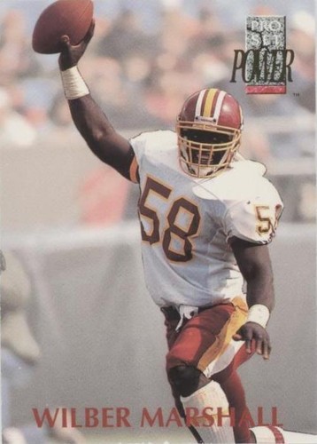 1992 Pro Set Power Wilber Marshall #158